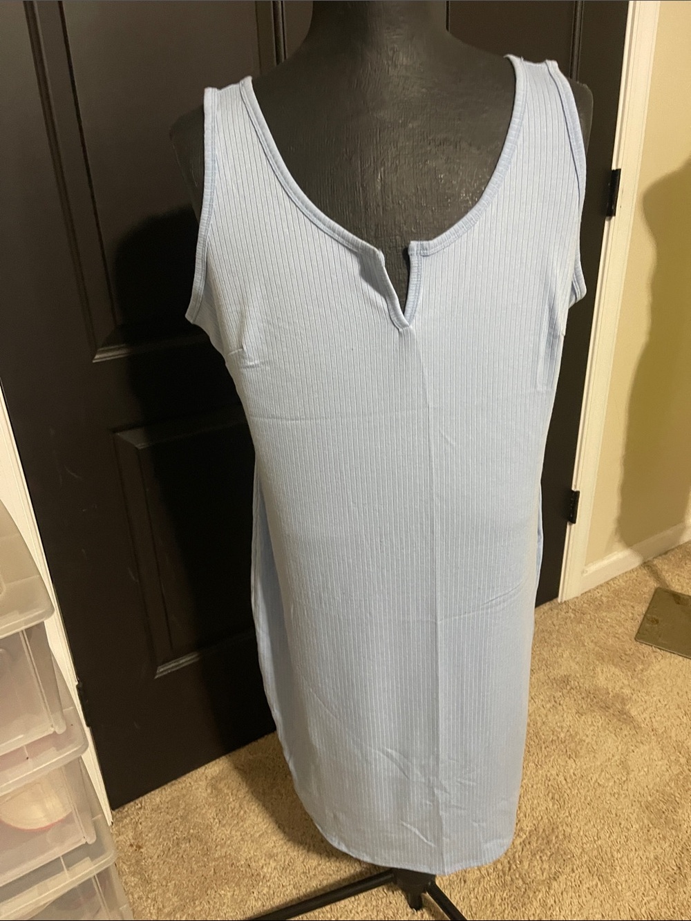 love J Light Blue Ribbed Dress